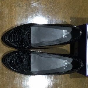 Stuart Weitzman Niceties, Black Crystal Snake Wedges. Size 7
